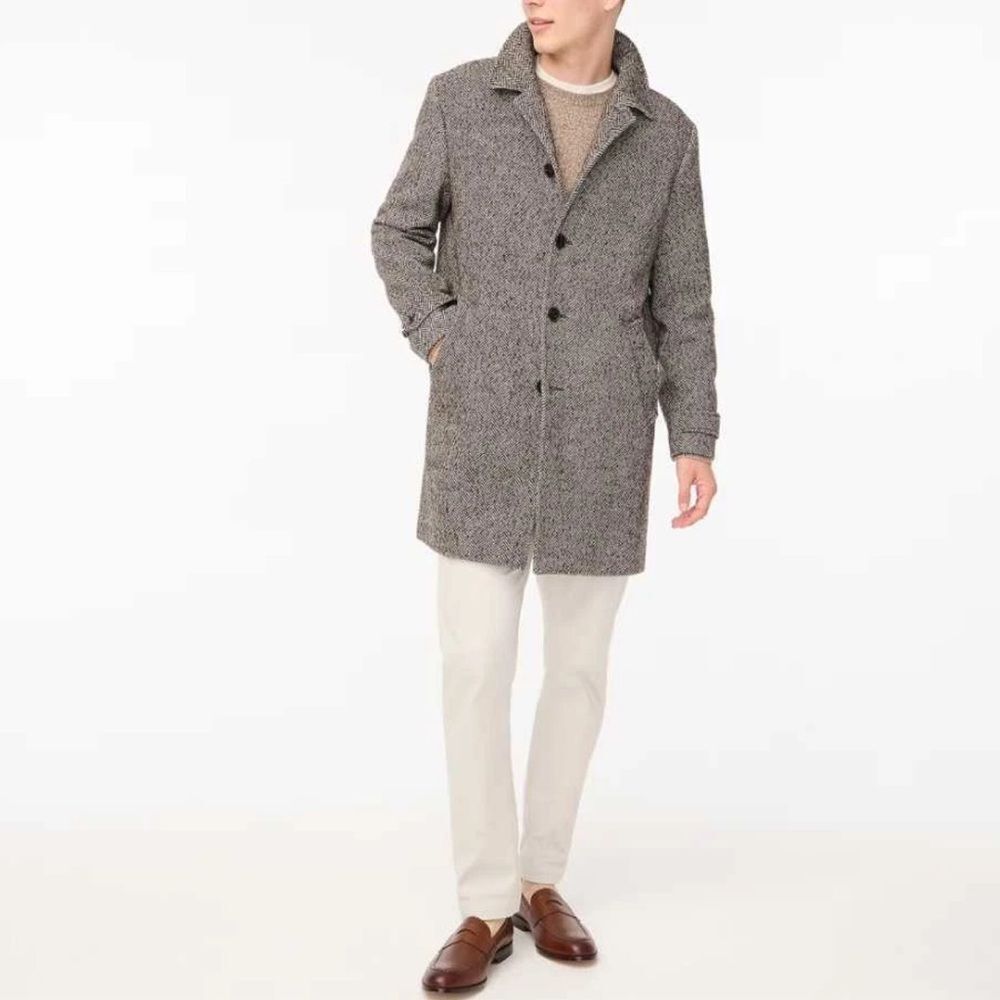 NWTs J. Crew Thompson Wool Blend Car Coat Size 36